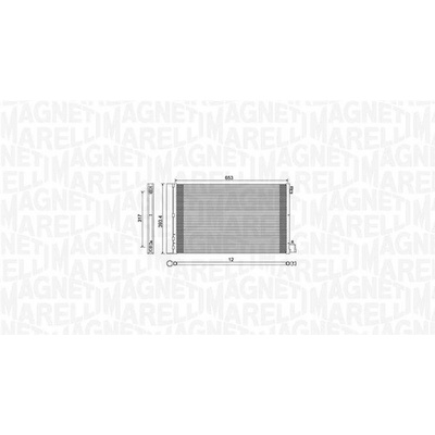 Kondenzátor, klimatizace MAGNETI MARELLI 350203779000