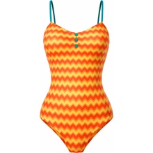 Aquawave dámske jednodielne plavky Rubia Orange Gradient