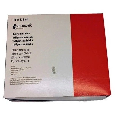 serumwerk Klysma salinická (klyzma) klystír na výplach 10x135 ml