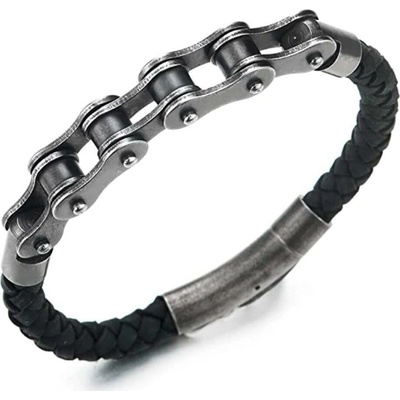 Gaira kožený náramok Chain 31507-45