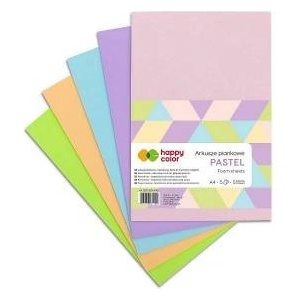 Happy Color Foam sheets A4 5 colors Pastel HAPPY COLOR