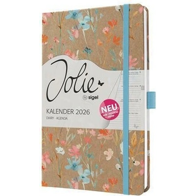 Sigel Jolie J6807 A5 týdenní 2026 Green Floral Serenity