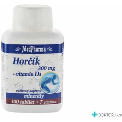 MedPharma Hořčík 300mg + vit.D3 37 tabliet