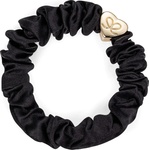 By Eloise London Gold Heart Silk Scrunchie