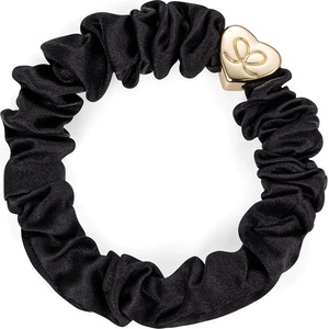 By Eloise London Gold Heart Silk Scrunchie