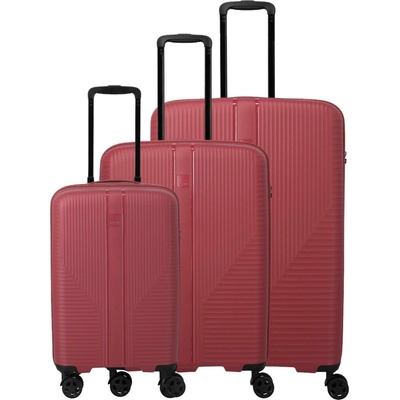 Travelite Комплект пътни куфари Travelite Air Stripe S, M, L Slim Red Travelite | Cherven | МЪЖЕ | UNI