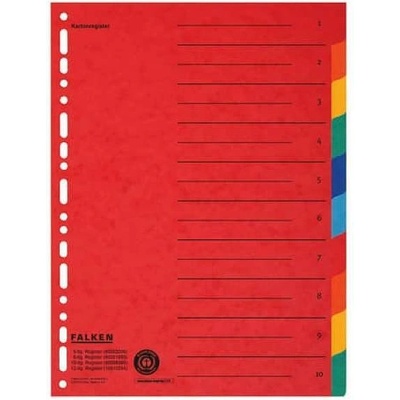 Falken Цветни регистри А4 10 бр. falken 80086390