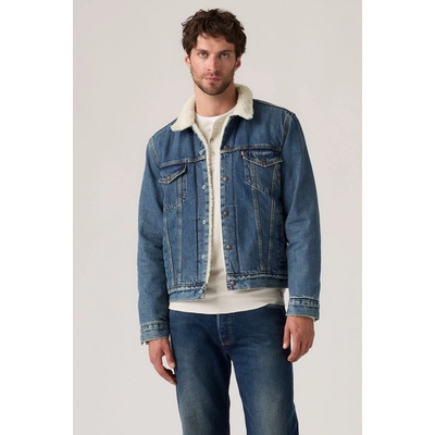 LEVI'S Type Iii Sherpa Trucker Jacket 16365-0292 In The Morning Sherpa Trk Blue Denim