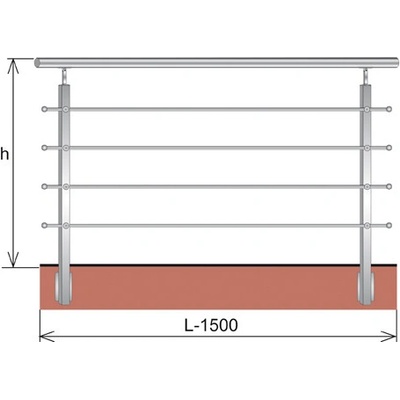EKOfence Zábradlie BR AISI304 14279