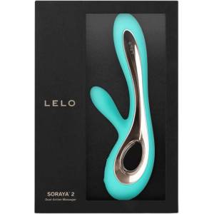 LELO Soraya 2 - вибратор с клитор стимулатор - водоустойчив - тюркоаз
