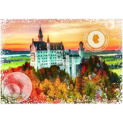 Grafika Travel around the World Neunschwanstein 2000 dielov