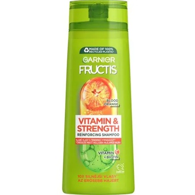 Fructis Vitamin & Strength Reinforcing Shampoo 250 ml укрепващ шампоан за слаба и опадаща коса за жени