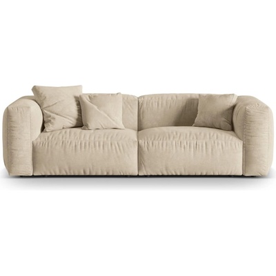 Micadoni Бежов кадифен модулен диван 240 cm Martina - Micadoni (MIC_3S_120_F1_MARTINA1)