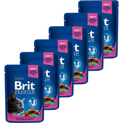 Brit Капсула BRIT Premium Cat Пиле и Индийско ориз 6 x 100 г