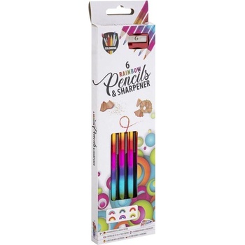 Moxy Моливи Rainbow, 6 цвята, с включена острилка (1015120687)