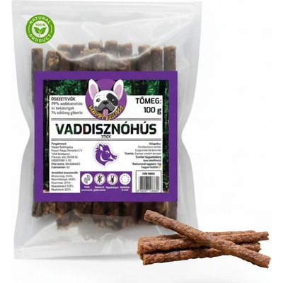 HAPPY BULLDOG 100% Prírodná diviačia tyčinka 100 g