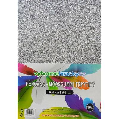 Pěnová guma A4 stříbrná tmavě 10ks