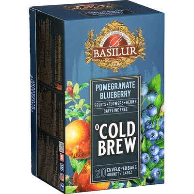 Basilur Cold Brew Pomegranate Blueberry 20 x 2 g