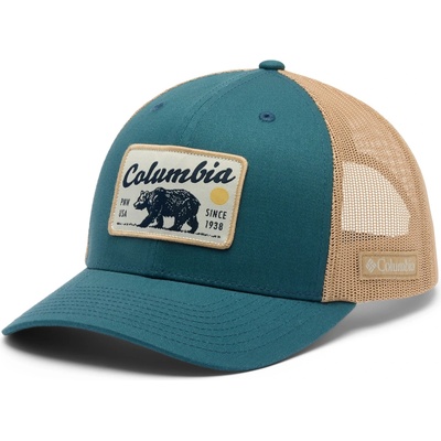 Columbia Шапка с козирка Columbia Columbia Mesh Snap Back Hat Cap - Everblue / Pnw Bear - размер One Size (204-6135-2111)