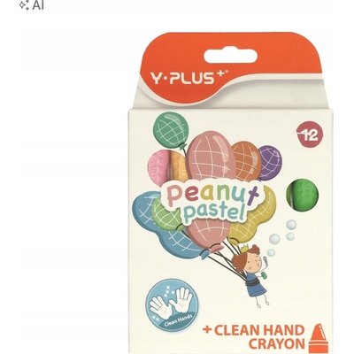 Y Plus voskové pastelky 12 ks