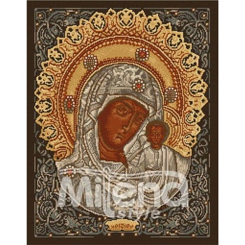 Milena Style Казанска икона - гоблен със схема конци dmc 1: 1