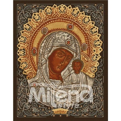 Milena Style Казанска икона - гоблен със схема конци dmc 1: 1