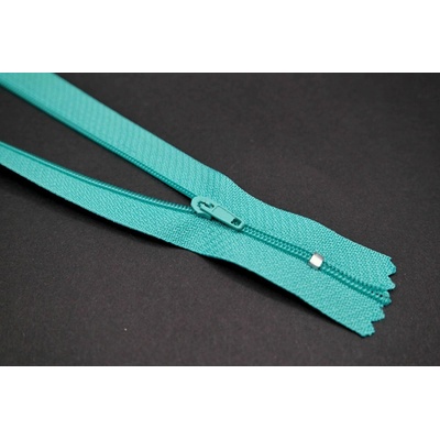 Nedeliteľný jemný plastový špirálový zips (veľkosť číslo 3) rôzne farby - dĺžka 12 cm - 60 cm 18 cm Tyrkysová mätová