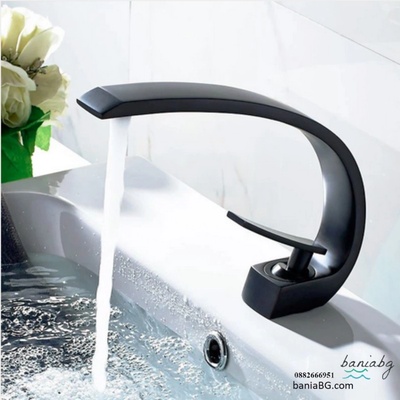 FIRMER Месингов смесител Овал 10031bl Черен