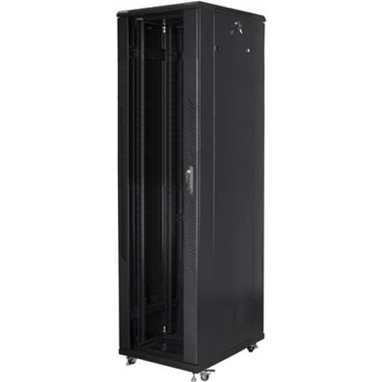 Lanberg rack cabinet 19" free-standing 37U - 800x800 self-assembly flat pack, black (FF01-8837-12B)