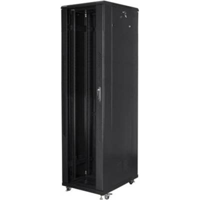 Lanberg rack cabinet 19" free-standing 37U - 800x800 self-assembly flat pack, black (FF01-8837-12B)
