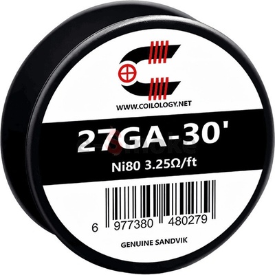 Coilology Plain wire Ni80 Coilology drôt AWG 27 ga 0,35 mm