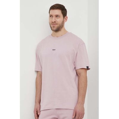 BALR Памучна тениска balr. в розово с апликация b1112 1225 (b1112.1225)