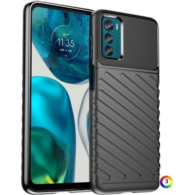 Motorola Moto G42 Удароустойчив Twill Texture Калъф и Протектор