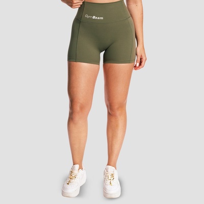 GymBeam Дамски къси панталони Combat Olive Grey M