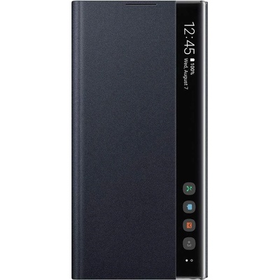Samsung Clear View Cover EF-ZN975CB - оригинален кейс, през който виждате информация от дисплея за Samsung Galaxy Note 10 Plus (черен)