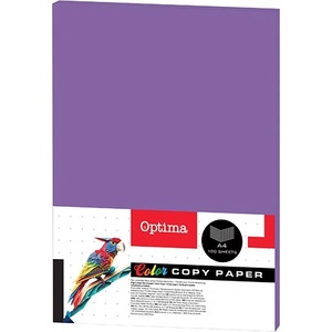 Optima Цветна копирна хартия OPTIMA A/4 80 g лилава 100 листа/пакет 130066 (130066)