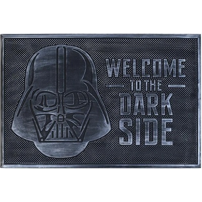 CurePink Gumová Star Wars Hvězdné války Welcome To The Dark Side (60 x 40 cm) šedá [GP85487] – Sleviste.cz