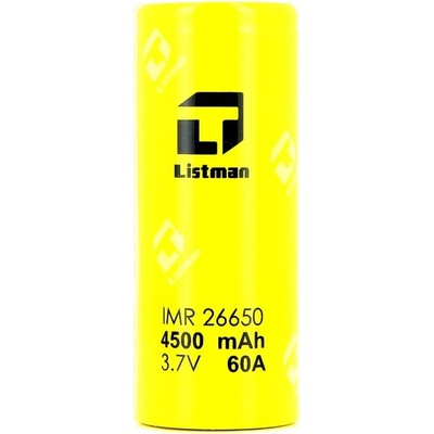 Listman Baterie 26650 4500mAh 60A High Drain