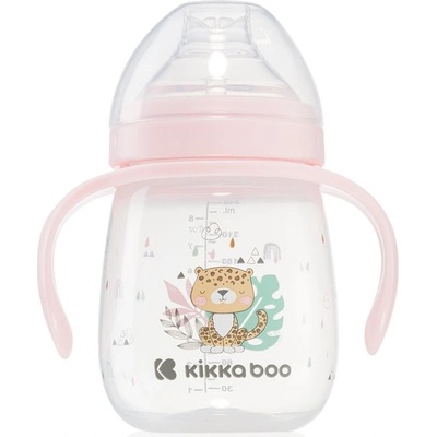 KikkaBoo hrnek se silikonovým pítkem 240ml Savanna Pink