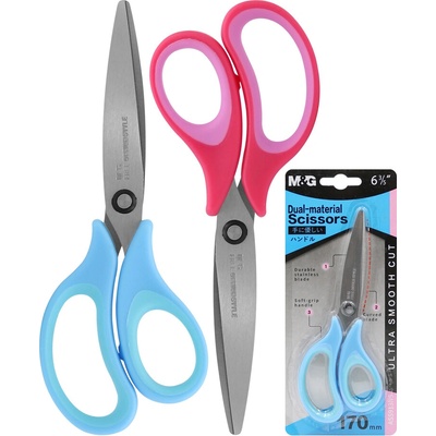 Nožnice školské M&G Dual-material 6,6"/17 cm 913N5