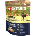 ONTARIO Adult Mini Chicken & Potatoes - пълноценна храна за пораснали кучета от малки породи с пиле и картофи 0, 75 кг, Чехия 214-10533