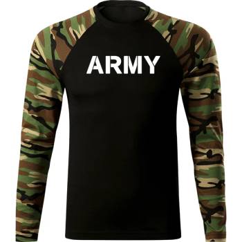 Image 1 of DRAGOWA FIT-T Тениска с дълъг ръкав Army, woodland, 160 г/м2 (4539)
