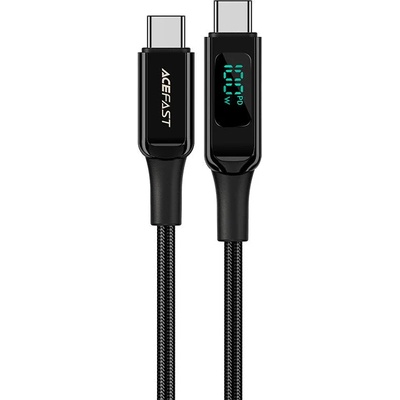 ACEFAST Кабел Acefast C6-03, USB-C към USB-C, 2m, 100W, 20V, 5A, черен (C6-03-C-C black)