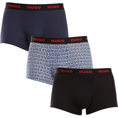 HUGO Комплект три - мъжки боксерки HUGO многоцветни HUGO | Mnogotsveten | МЪЖЕ | XXL