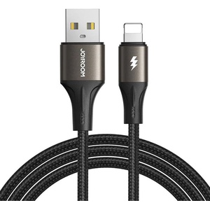JOYROOM Кабел Light-Speed USB-A към Lightning Joyroom SA25-AL3 3A 1.2m (черен) (SA25-AL3 1.2M BLACK)