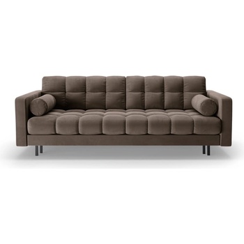 Cosmopolitan Design Кафяв кадифен разтегателен диван с място за съхранение 222 cm Bali - Cosmopolitan Design (COS_3SF_51_F1_BALI3)