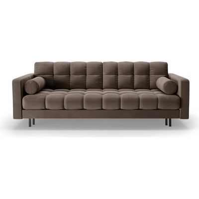 Cosmopolitan Design Кафяв кадифен разтегателен диван с място за съхранение 222 cm Bali - Cosmopolitan Design (COS_3SF_51_F1_BALI3)