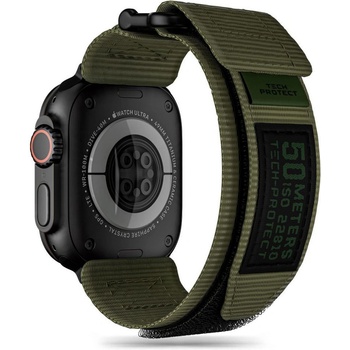 Tech-Protect Текстилна каишка за Apple Watch 4/5/6/7/8/9/SE/Ultra 1/2 (42/44/45/49 mm) от Tech-Protect Scout Pro - Military Green (5906302309399)