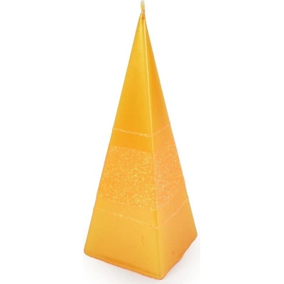 Briliant pyramida metal oranžová 150