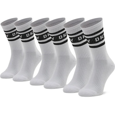 DKNY Комплект 3 чифта дълги чорапи мъжки DKNY Reed S5_6320_DKY White (Reed S5_6320_DKY)